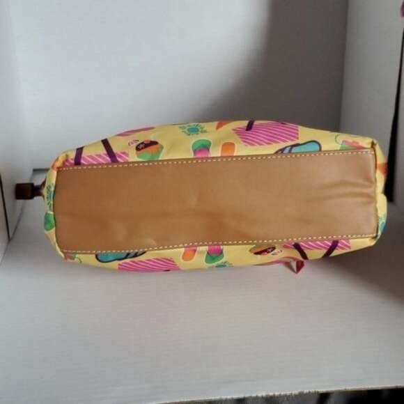 Lily Bloom Bag Summer Beach Flip Flops Balls Tote Shoulder Handbag Purse Women's - Picture 8 of 15